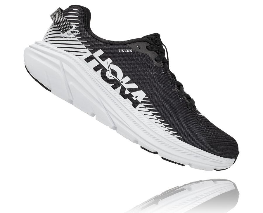 Hoka One One Hardloopschoenen Dames - Rincon 2 - Zwart/Wit - RW3891567